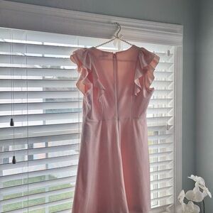 Tommy Hilfiger Pink Mini Dress with Ruffle Sleeves